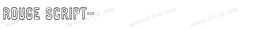 Rouge Script字体转换